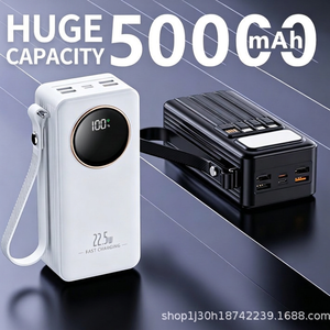 Station d'alimentation portable 22,5 W à charge rapide avec quatre câbles intégrés, conception multi-entrées/sorties, PD 20 W - Product Image 4