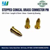 Connecteur conique en laiton à pointe, borne de positionnement à bride étagée de précision CNC, non standard, sur mesure, OEM