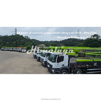 Usado 52m 56M 56X-6RZ Zoomlion Scania Turquía Big Boom camión montado bomba de hormigón con precio bajo para la venta
