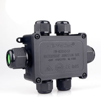 Boîtier de jonction E-Weichat 6 voies IP68 multi-ports étanche en PA66 pour la distribution d'éclairage extérieur