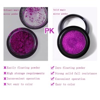 Poudre à ongles effet miroir chromé 18 couleurs, marque privée, poudre acrylique solide effet miroir