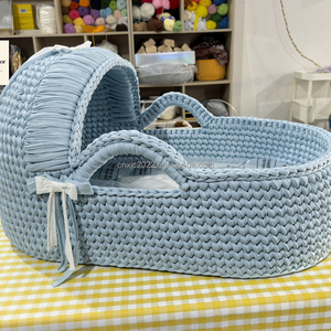 Star New Pattern Baby Diaper Table Poly Color Woven Hand <strong>Basket</strong> for Newborn Discharge Stylish Storage Solution - Product Image 1