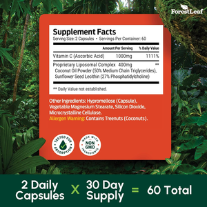 Solilan OEM 120 kapsul dukungan imun harian Vitamin C minyak kelapa biji bunga matahari lesitin mendorong kolagen remaja - Product Image 3