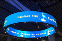 Pantalla LED Flexible para Interiores X,X con Ángulo de Visión Completo, Pantalla LED Suave para Promoción de Imagen de Marca Minorista