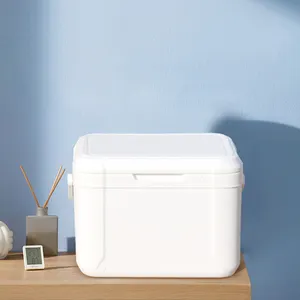 定制5L便携式塑料冷藏箱食品级户外野营冷藏箱烧烤冰桶野餐冷藏箱