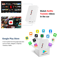 ROAD TOP Android 10 4 + 64G Plug & Play Navigation intégrée 5G WiFi sans fil Android Auto CarPlay AI Box boîte vidéo multimédia