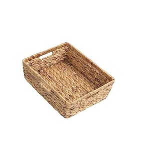 Cesta de almacenamiento de jacinto de agua hecha a mano ecológica al mejor precio - Product Image 1