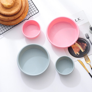 Molde para Hornear Pasteles de <span class=keywords><strong>Mousse</strong></span> DIY al por Mayor AE046, Bandeja Redonda de Silicona de 4, 7, 9 y 10 Pulgadas para Hornear Pasteles para Fiestas de Cumpleaños - Product Image 3