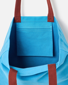 Grand sac fourre-tout en toile réutilisable pour femme avec lettres imprimées, sac à bandoulière LE PETIT RUISSEAU, portable, durable, tendance, pour le quotidien et les voyages - Product Image 3