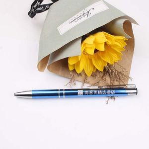 Promotion Advertising Gift Metal Ballpoint <b>Pen</b> with Custom UV Printing Logo Stock Available Factory Delivery for 1.0mm Oily Ink - Product Image 4