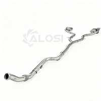 Échappement arrière à soupapes en acier inoxydable sablé sur mesure pour Mercedes CLE53 AMG C236 3.0T 2024-2026 compatible OEM