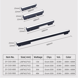 Hiện Đại Từ Theo Dõi Hệ Thống Ánh Sáng 12W 18W 24W 36W 48W 60W LED Theo Dõi Nhẹ Lũ Lụt Từ Theo Dõi Ánh Sáng - Product Image 4