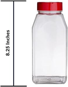 Frasco Redondo de Plástico PET de 1000 ml para Especias, Libre de BPA, Apto para Alimentos, Botella para Condimentos, Envase para Especias en Polvo, Agitador de Pimienta - Product Image 4