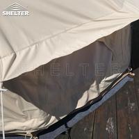 Tente cloche de glamping de luxe en toile de coton 3-5m pour safari et yurt extérieur
