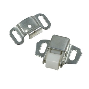 Loquet de porte en acier au carbone à roue unique et fond plat, quincaillerie durable pour portes d'armoires et placards - Product Image 4