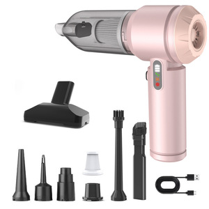 Aspiradora de mano de 0.3L para uso en seco y húmedo con luces LED, motor sin escobillas, para uso en el hogar, el coche y mascotas, funciona con batería. - Product Image 5