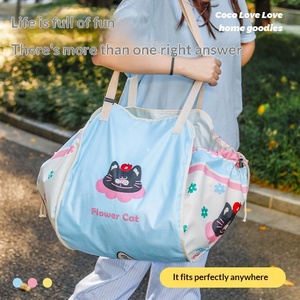 Bolsa de Almacenamiento Plegable y Expandible de Gran Capacidad para Viajes, con Diseño de Gato de Dibujos Animados, para Uso en Automóvil, Modelo X2 - Product Image 3
