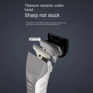 <span class=keywords><strong>Tondeuse</strong></span> à <span class=keywords><strong>cheveux</strong></span> sans fil rechargeable 7000 tr/min avec écran LED intelligent, lame en céramique affûtée, machine de coupe USB avec peignes limiteurs - Product Image 4