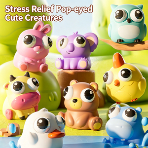 Jouets anti-stress à succès : Poupées de décompression mignonnes en forme de bulles de dessin animé à presser pour soulager le stress chez les adultes et les enfants - Product Image 3