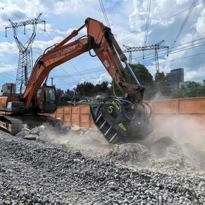 Broyeur à godets pour excavatrice de 18 à 30 tonnes, homologué CE, qualité industrielle, accessoire de broyage de pierres pour excavatrice - Product Image 6