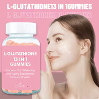 Supply d'usine Organique 13-en-1 L-Glutathion Gommes Suppléments quotidiens d'éclaircissement de la peau de qualité alimentaire