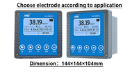 SJG-2083CS, haute plage, 0,00 %~26,00 % NaCl, pH-mètre professionnel pour l'acide NaOH, utilisé pour les eaux usées, système de surveillance de la qualité de l'eau IoT