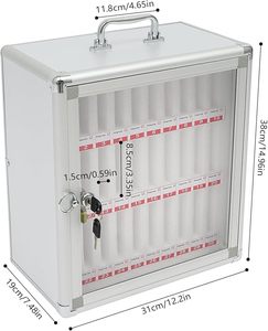 Caja de Almacenamiento <span class=keywords><strong>para</strong></span> 30 Teléfonos <span class=keywords><strong>Celulares</strong></span>, de Aleación de Aluminio, con Cerradura, Gabinete de Almacenamiento <span class=keywords><strong>para</strong></span> <span class=keywords><strong>Celulares</strong></span>, Caja de Seguridad <span class=keywords><strong>para</strong></span> <span class=keywords><strong>Celulares</strong></span> - Product Image 2