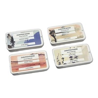 Boîte à pilules portable en étain, boîtier mobile de parfum à mitigeur coulissant