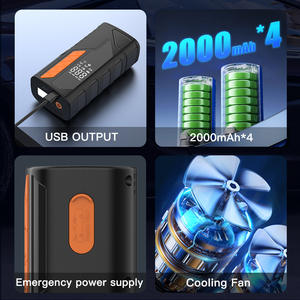 Arrancador <span class=keywords><strong>de</strong></span> Coches 2 en 1 <span class=keywords><strong>de</strong></span> 8000mAh y Inflador <span class=keywords><strong>de</strong></span> Neumáticos - Inflado Rápido con Cilindro <span class=keywords><strong>de</strong></span> 19mm y Abrazaderas Inteligentes para Auto/Bicicleta - Product Image 6