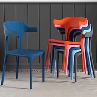 Modern açık bahçe Plastico Sillas renkli istiflenebilir PP plastik restoran Cafe yemek sandalyeleri