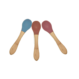 Juego de Cucharas de Silicona de Grado Alimenticio EN71, Libres de BPA, Múltiples Colores, Flexibles, para Bebés y Niños Pequeños, Vajilla para la Hora de Comer, Venta al por Mayor - Product Image 3