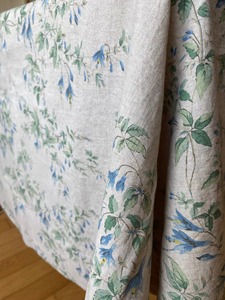Nappe en lin lavé à motif floral champêtre français, style <span class=keywords><strong>shabby</strong></span> <span class=keywords><strong>chic</strong></span> vintage, motif ferme, lin naturel - Product Image 2