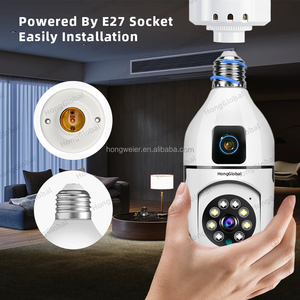 HongGlobal 4MP 2K IP <span class=keywords><strong>Motion</strong></span> Detection Wireless E27 Smart lampadina fotocamera Hopeway 2.4G 5G WiFi doppia lente CCTV faretto telecamera - Product Image 4