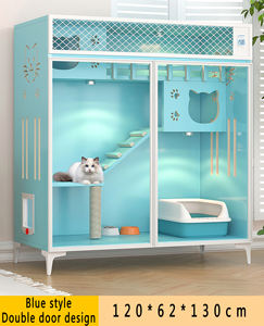 بيع بالجملة فيلا قفص متعدد القطط قط صلب ، أثاث خشبي داخلي لبيوت الحيوانات الأليفة - Product Image 5