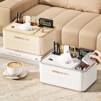 Boîte à mouchoirs moderne en plastique PP pour la maison, boîte de rangement créative pour télécommandes sur table basse, multifonctionnelle pour hôtel et usage commercial