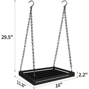 Nouvelle <span class=keywords><strong>jardinière</strong></span> suspendue en métal enduit noir de qualité supérieure Look moderne pour la maison et l'hôtel pour l'application d'intérieur et de jardin - Product Image 4