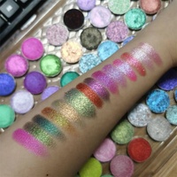 Palette de fards à paupières pour fabricants, maquillage haute pigmentation, fard à paupières pressé, marque privée, palette de fards à paupières monochromes ou duochrome