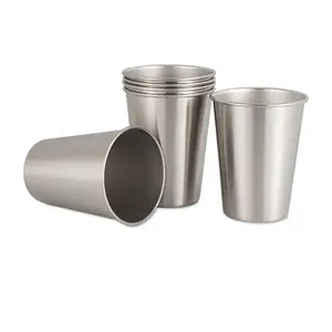 Factory Direct Sale 201/304 Metal Stainless Steel Drinking Beer Pint Cup