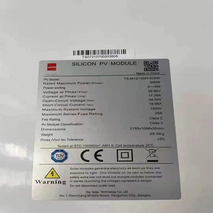 แผงโซลาร์เซลล์เกรด A แบบโมโนคริสตัลไลน์ 500 วัตต์ ขนาดเซลล์ 182 มม. เทคโนโลยี PERC สำหรับระบบ PV แบบออฟกริดกลางแจ้ง - Product Image 3