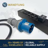 Soket Industri Kustom Dapat Disesuaikan C13 / C19 PDU Pintar Bermeter Daya Tinggi Desain Input Satu Fasa 230V PDU Pintar