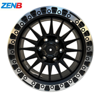 عجلات سيارات الركاب المناسبة لسيارات BMW الفئة 1، 2، 3، 5 طراز F10 E46 مقاس 17، 18، 19 بوصة 5X112 5X120 متدرجة، أسود بوجه آلي XTX014