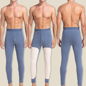 Sous-vêtements thermiques d'hiver Caleçons pour hommes Pantalons longs en polaire pour hommes Pantalons chauds pour hommes - Product Image 3
