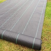 Toile de paillage en PE en rouleau, tissu anti-mauvaises herbes en PE pour parcs et jardins
