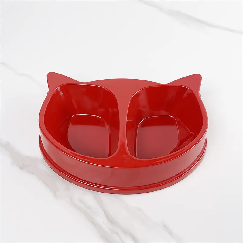 Fácil Limpeza Pet Comida De Água Placa Melamina Pet Cat Dog Feeding Bowl