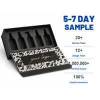 Boîte cadeau magnétique rigide noire de luxe avec logo personnalisé, laminage mat, emballage recyclable avec insert en mousse éponge
