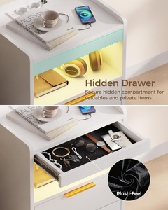 Mesitas de Noche Modernas de Mediados de Siglo con Ranuras, Mesitas de Noche con Cajones para Dormitorio o Sala de Estar, Venta al por Mayor - Product Image 4