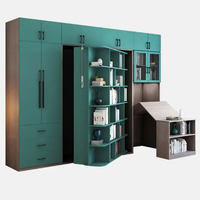 Lit mural multifonctionnel Murphy le plus vendu avec armoire intégrée, lit mural dissimulé avec placard, ensemble de meubles de chambre à coucher