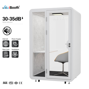Cabines Acoustiques Modulaires Mobiles Modernes pour Intérieur – Boîtes de Réunion Préfabriquées Insonorisées pour Bureaux et Immeubles de Bureaux - Product Image 3