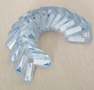 Bé an toàn sản phẩm dính nhựa Bìa bảng tròn và vuông trong suốt cạnh Silicone góc bảo vệ bảo vệ - Product Image 4