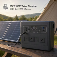 Estación de Energía Portátil P515 de 1500W, Generador Solar LiFePO4 de 1008Wh, UPS de 500W MPPT para Camping, RV, Respaldo Doméstico, Venta al por Mayor UE